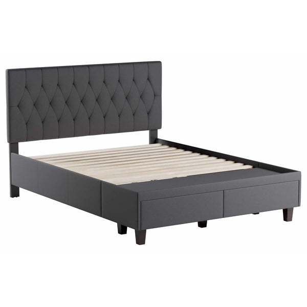 Weekender Morris Queen Upholstered Platform Bed with Storage WKXCQQCH04D2SB IMAGE 1