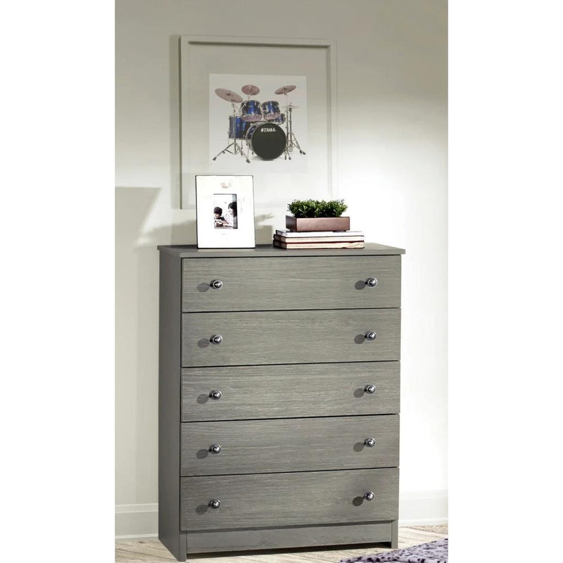 Innovations 5-Drawer Chest Five Drawer Chest - Grey IMAGE 2