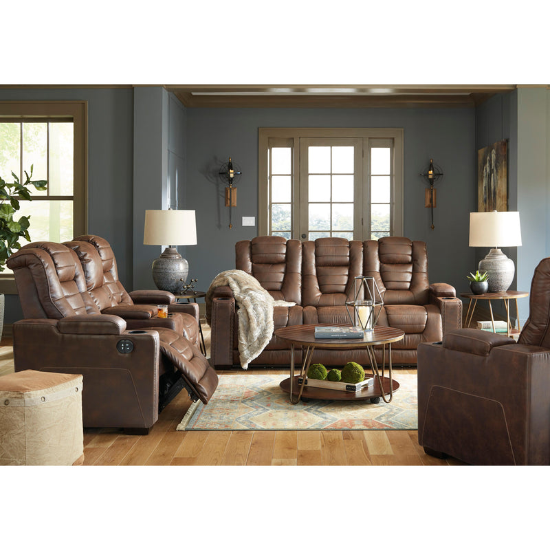 Signature Design by Ashley Owner's Box Power Leather Look Recliner 2450513 IMAGE 15