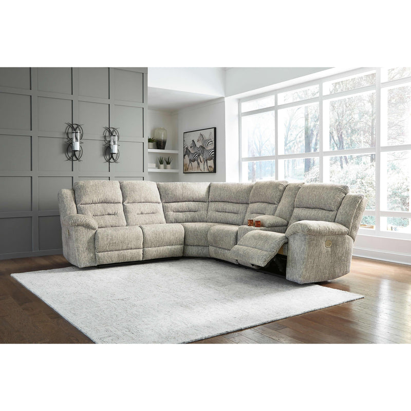 Signature Design by Ashley Family Den Power Reclining Fabric 3 pc Sectional 5180263/5180277/5180290 IMAGE 3