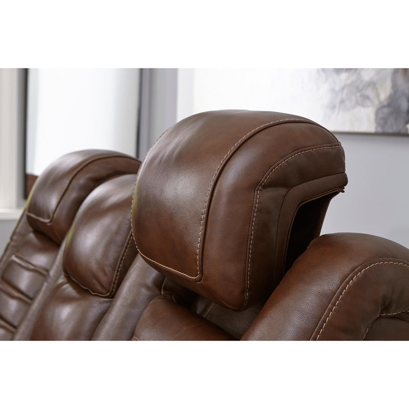 Signature Design by Ashley Backtrack Power Reclining Leather Match Loveseat U2800418 IMAGE 10