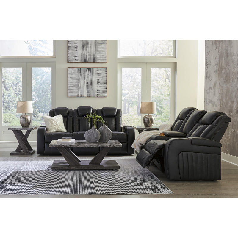 Signature Design by Ashley Caveman Den Power Reclining Leather Look Loveseat 9070318 IMAGE 15