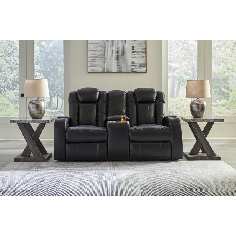 Signature Design by Ashley Caveman Den Power Reclining Leather Look Loveseat 9070318 IMAGE 6
