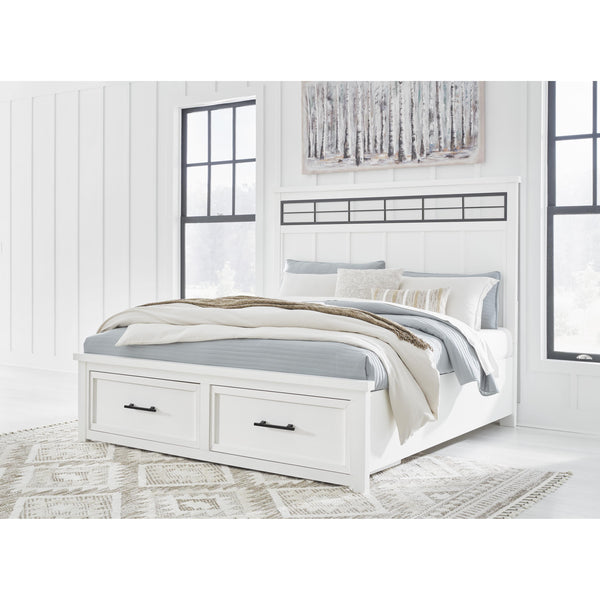 Signature Design by Ashley Ashbryn Queen Panel Bed with Storage B844-54S/B844-57/B844-97 IMAGE 1