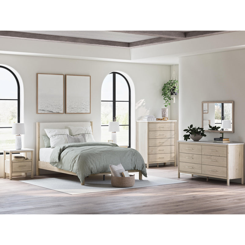 Signature Design by Ashley Cadmori Queen Upholstered Panel Bed B2615-57/B2615-54/B100-13 IMAGE 11