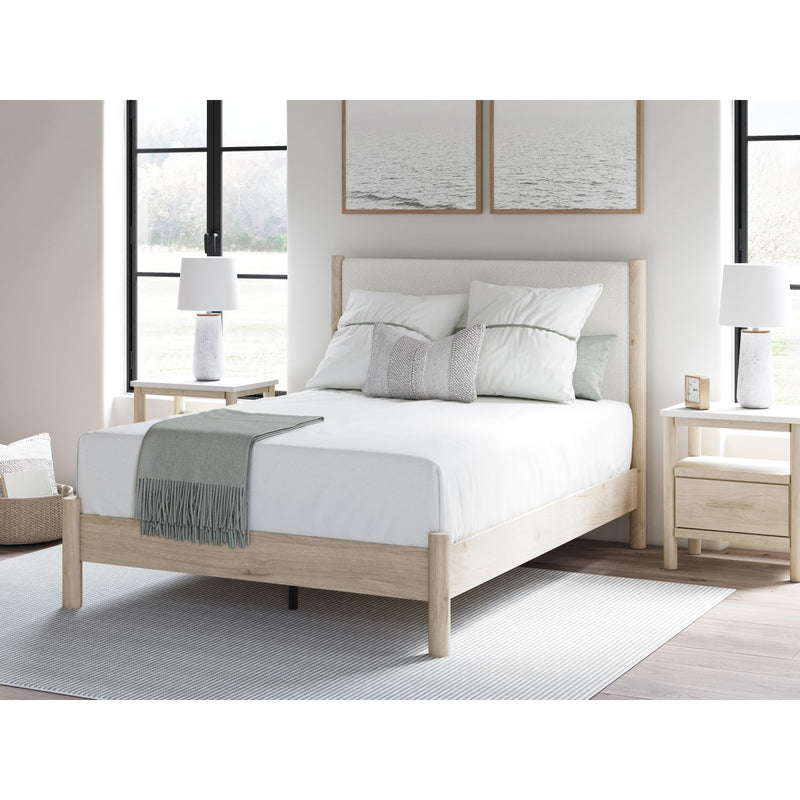 Signature Design by Ashley Cadmori Queen Upholstered Panel Bed B2615-57/B2615-54/B100-13 IMAGE 5