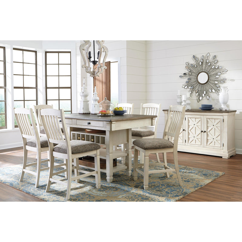 Signature Design by Ashley Bolanburg D647 7 pc Counter Height Dining Set IMAGE 2