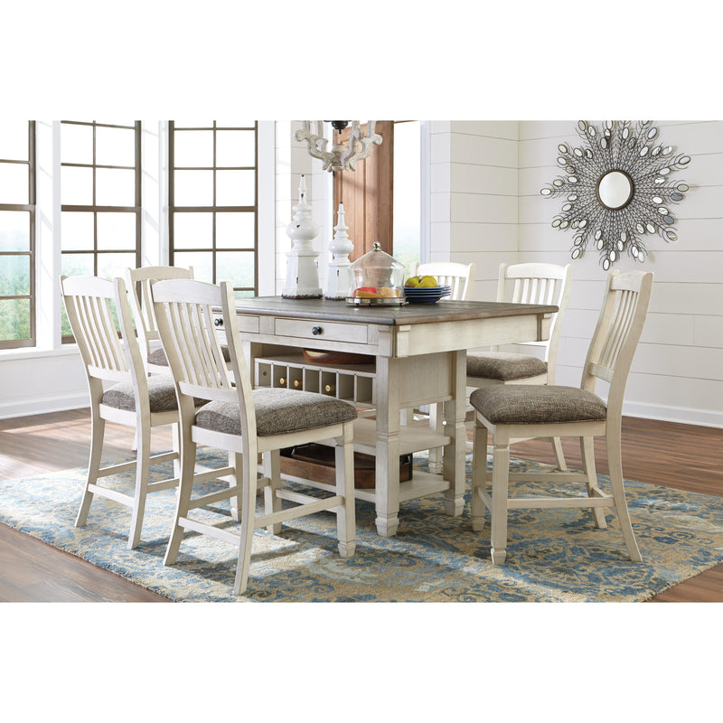 Signature Design by Ashley Bolanburg Counter Height Dining Table with Pedestal Base D647-32 IMAGE 7