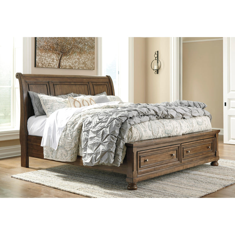 Signature Design by Ashley Flynnter Queen Sleigh Bed with Storage B719-77/B719-74/B719-98 IMAGE 2