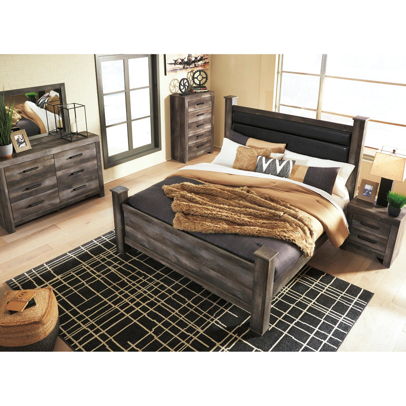Signature Design by Ashley Wynnlow King Upholstered Poster Bed B440-68/B440-66/B440-62/B440-99 IMAGE 8