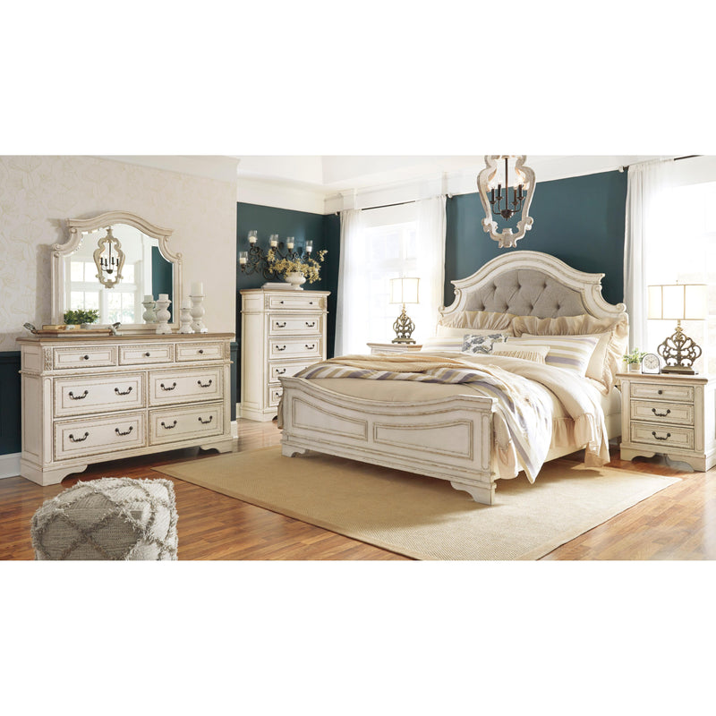 Signature Design by Ashley Realyn King Upholstered Panel Bed B743-58/B743-56/B743-97 IMAGE 8