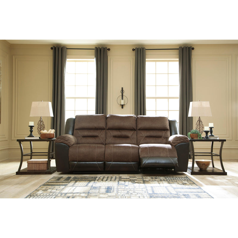 Signature Design by Ashley Earhart Reclining Fabric and Leather Look Sofa 2910188 IMAGE 5