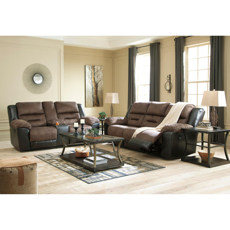 Signature Design by Ashley Earhart Reclining Fabric and Leather Look Loveseat 2910194 IMAGE 11