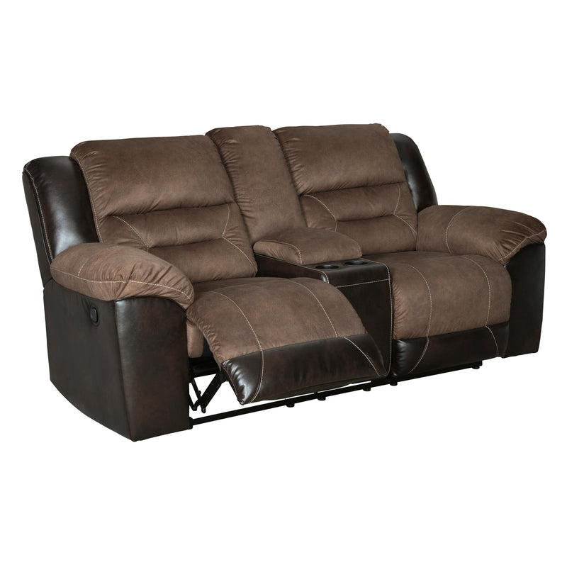 Signature Design by Ashley Earhart Reclining Fabric and Leather Look Loveseat 2910194 IMAGE 2