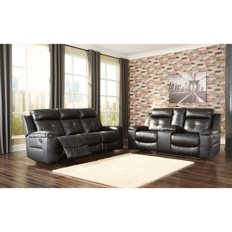 Signature Design by Ashley Kempten Reclining Leather Look Sofa 8210588 IMAGE 10