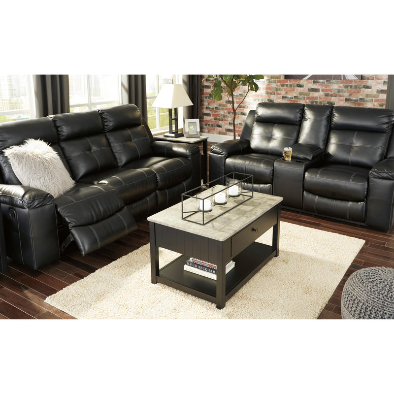 Signature Design by Ashley Kempten Reclining Leather Look Sofa 8210588 IMAGE 11