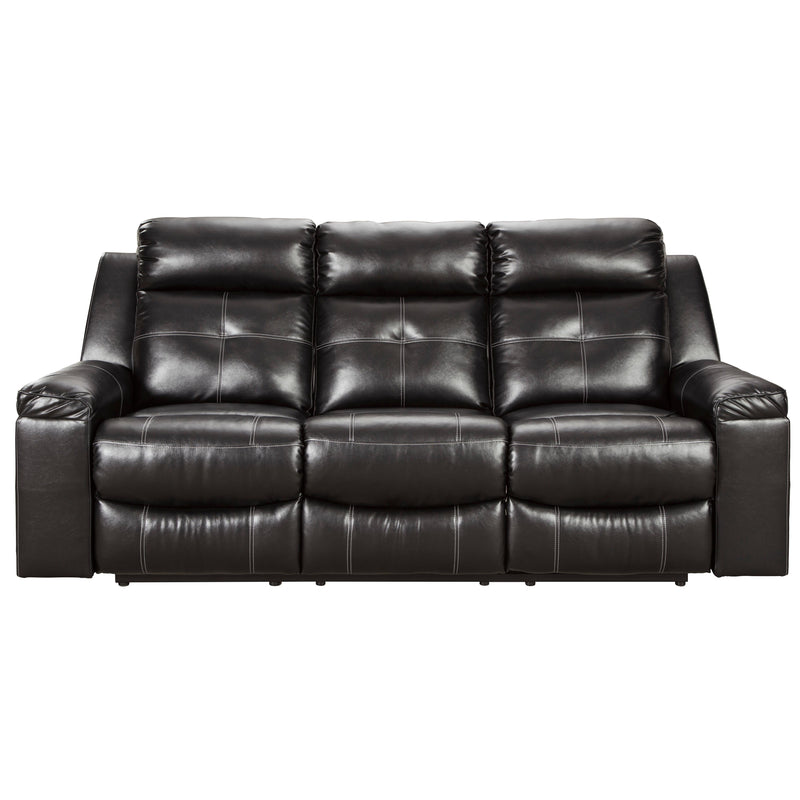 Signature Design by Ashley Kempten Reclining Leather Look Sofa 8210588 IMAGE 1