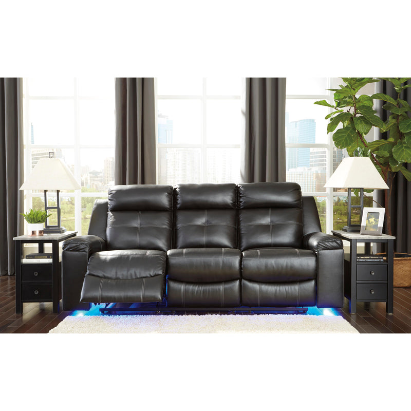 Signature Design by Ashley Kempten Reclining Leather Look Sofa 8210588 IMAGE 8