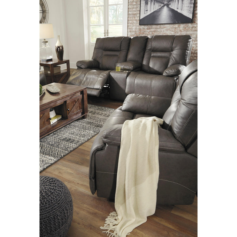 Signature Design by Ashley Wurstrow Power Leather Match Recliner U5460213 IMAGE 11