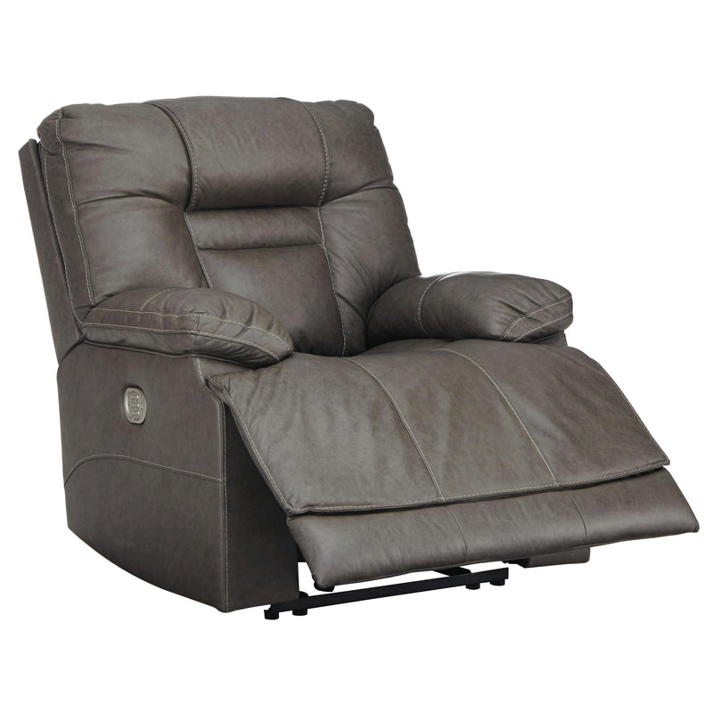 Signature Design by Ashley Wurstrow Power Leather Match Recliner U5460213 IMAGE 2