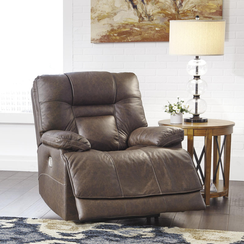 Signature Design by Ashley Wurstrow Power Leather Match Recliner U5460313 IMAGE 6