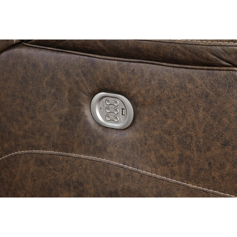 Signature Design by Ashley Wurstrow Power Reclining Leather Match Sofa U5460315 IMAGE 7