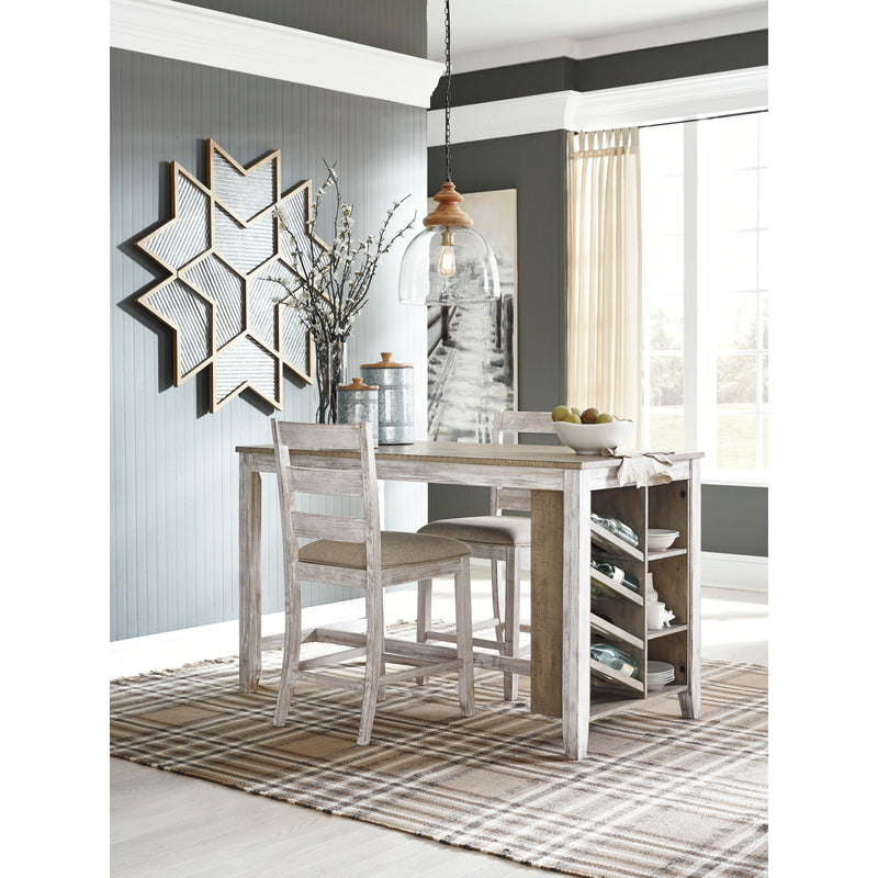 Signature Design by Ashley Skempton Counter Height Dining Table with Trestle Base D394-32 IMAGE 6