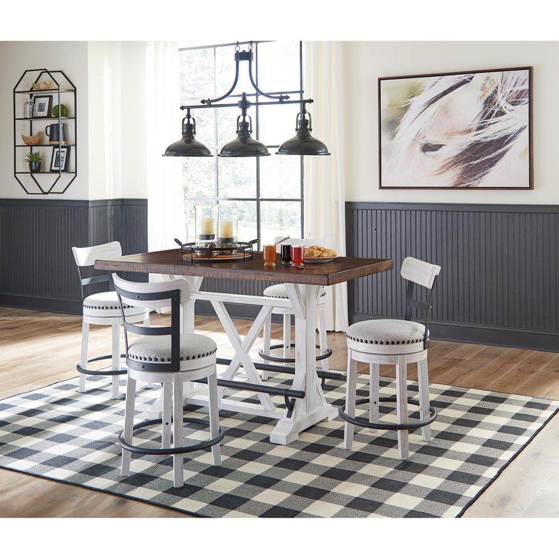 Signature Design by Ashley Valebeck Counter Height Dining Table with Trestle Base D546-13 IMAGE 8