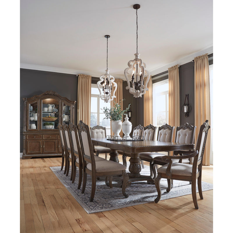 Signature Design by Ashley Charmond Dining Table with Pedestal Base D803-55T/D803-55B IMAGE 9