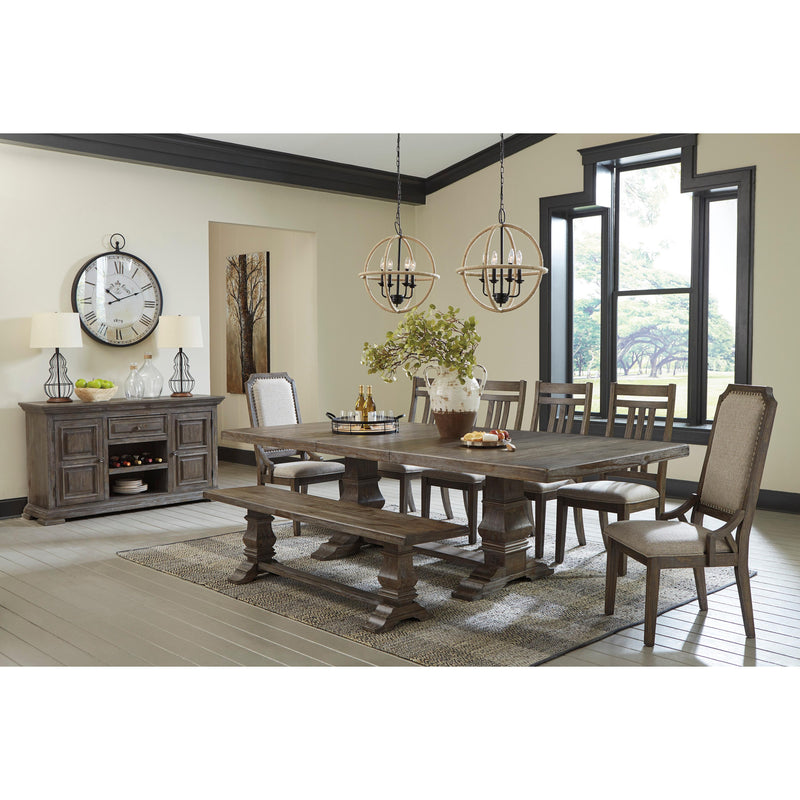 Signature Design by Ashley Wyndahl Dining table with Trestle Base D813-55T/D813-55B IMAGE 5