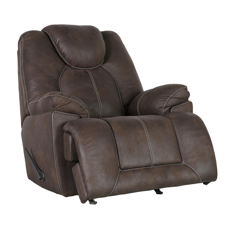 Signature Design by Ashley Warrior Fortress Rocker Leather Look Recliner 4670125 IMAGE 2