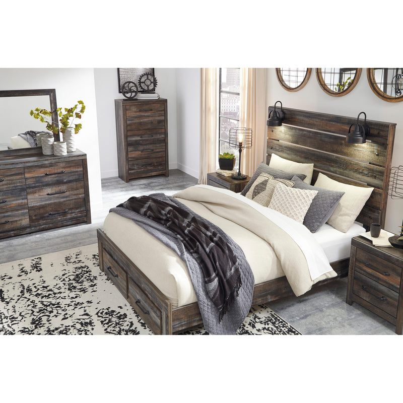 Signature Design by Ashley Drystan Queen Panel Bed with Storage B211-57/B211-54S/B211-96 IMAGE 6