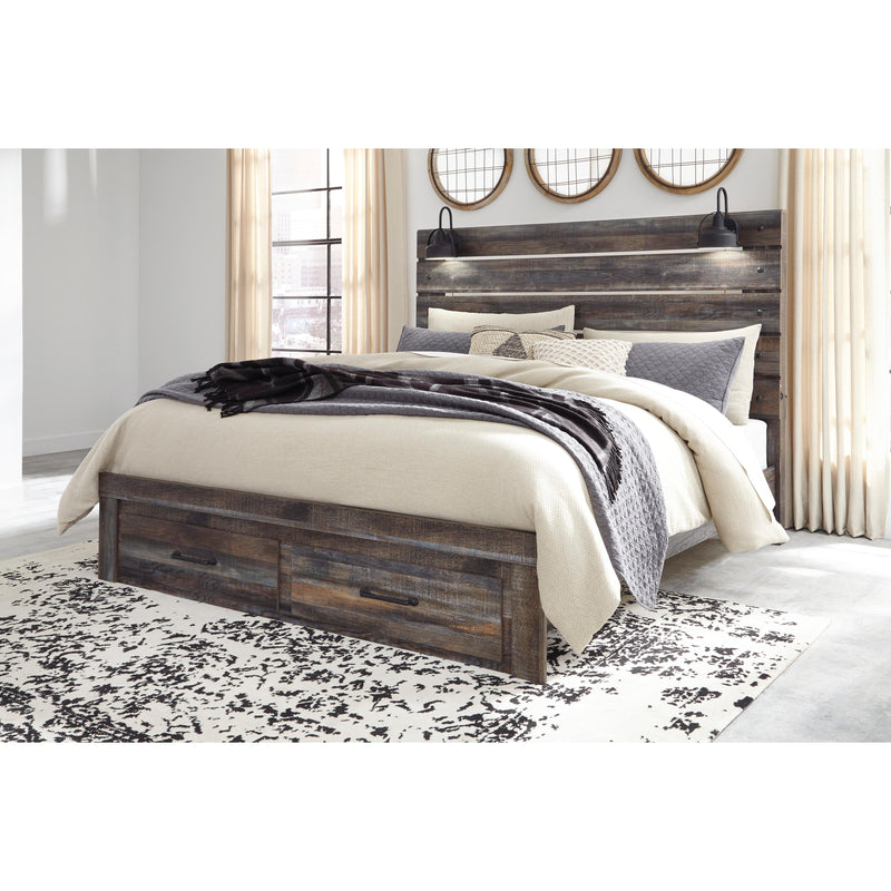 Signature Design by Ashley Drystan King Panel Bed with Storage B211-58/B211-56S/B211-97 IMAGE 2