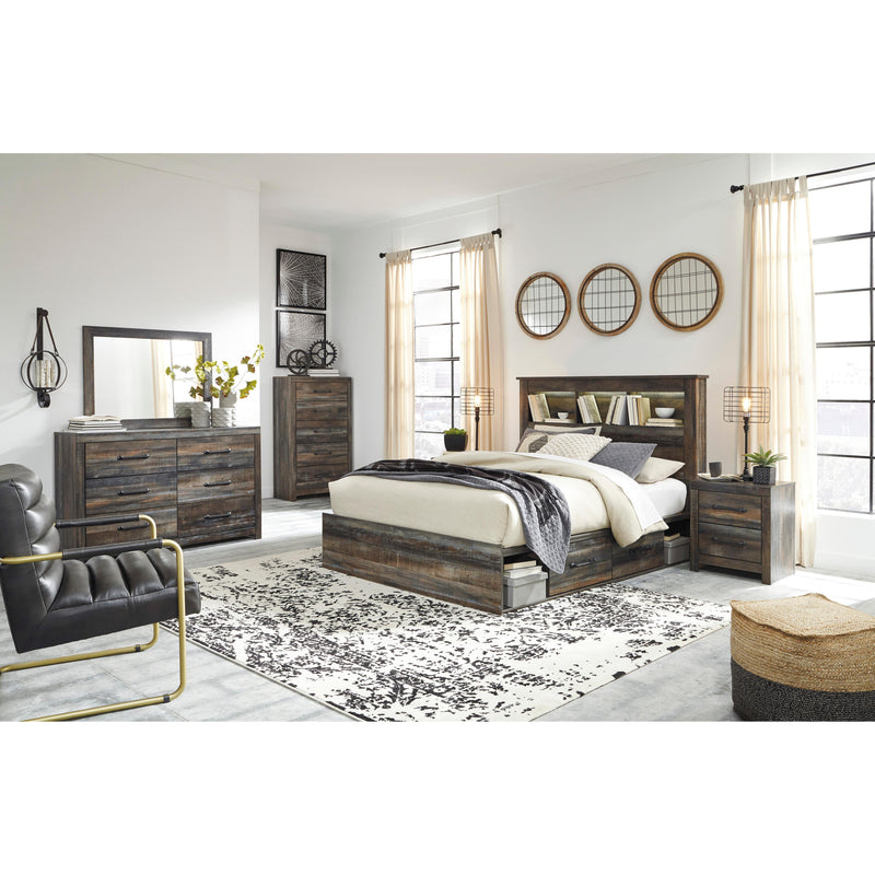 Signature Design by Ashley Drystan Queen Bookcase Bed with Storage B211-65/B211-54/B211-160/B100-13 IMAGE 6