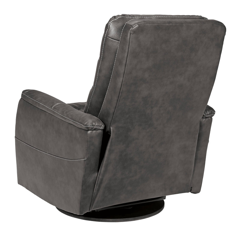 Signature Design by Ashley Riptyme Swivel Glider Leather Look Recliner 4640261 IMAGE 5