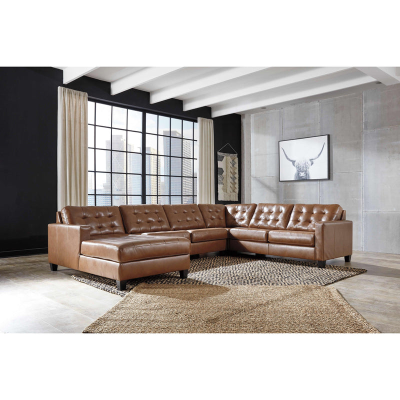 Signature Design by Ashley Baskove Leather Match 4 pc Sectional 1110216/1110277/1110234/1110256 IMAGE 3