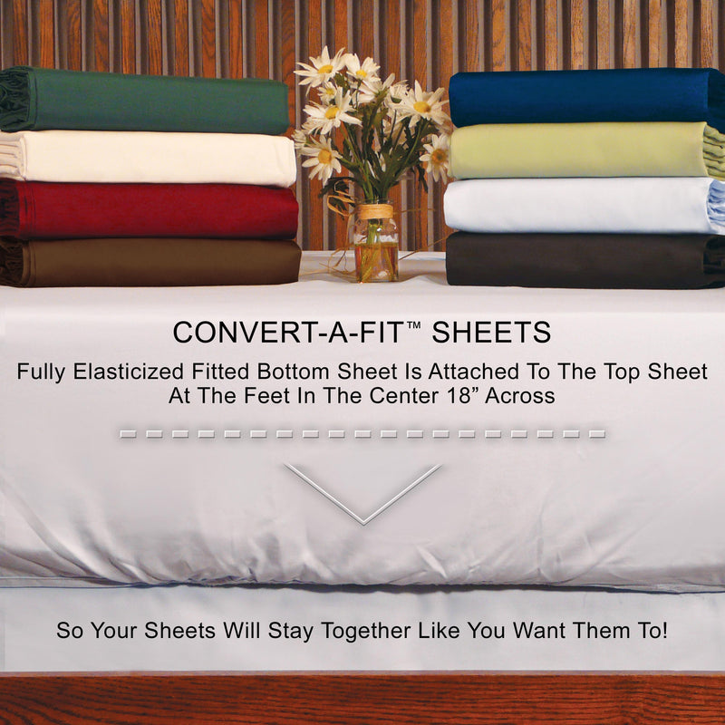 Innomax Bedding Sheet Sets Solid 200 Thread Count Convert-A-Fit Sheet Sets (Queen) IMAGE 6
