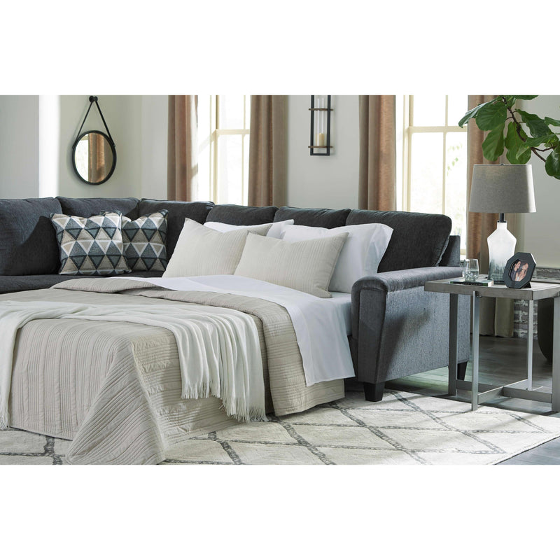 Signature Design by Ashley Abinger Fabric Queen Sleeper Sectional 8390516/8390570 IMAGE 4