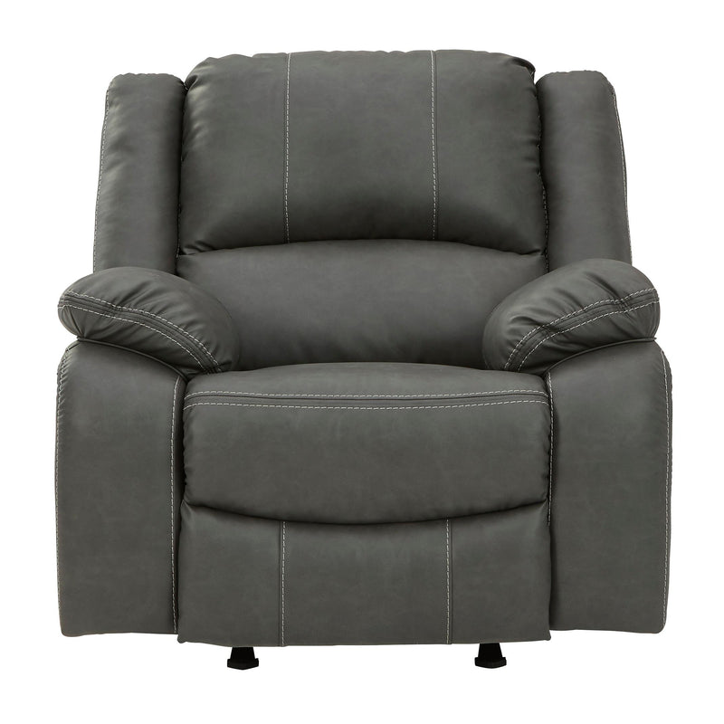 Signature Design by Ashley Calderwell Rocker Leather Look Recliner 7710325 IMAGE 1