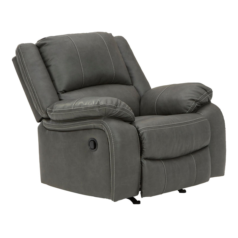 Signature Design by Ashley Calderwell Rocker Leather Look Recliner 7710325 IMAGE 2