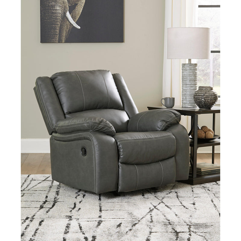 Signature Design by Ashley Calderwell Rocker Leather Look Recliner 7710325 IMAGE 6