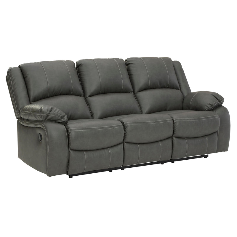 Signature Design by Ashley Calderwell Reclining Leather Look Sofa 7710388 IMAGE 2