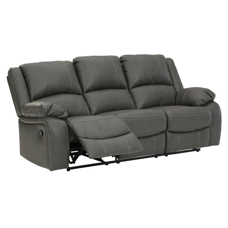 Signature Design by Ashley Calderwell Reclining Leather Look Sofa 7710388 IMAGE 3
