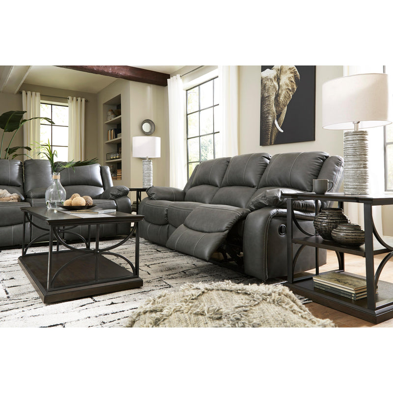 Signature Design by Ashley Calderwell Reclining Leather Look Sofa 7710388 IMAGE 8
