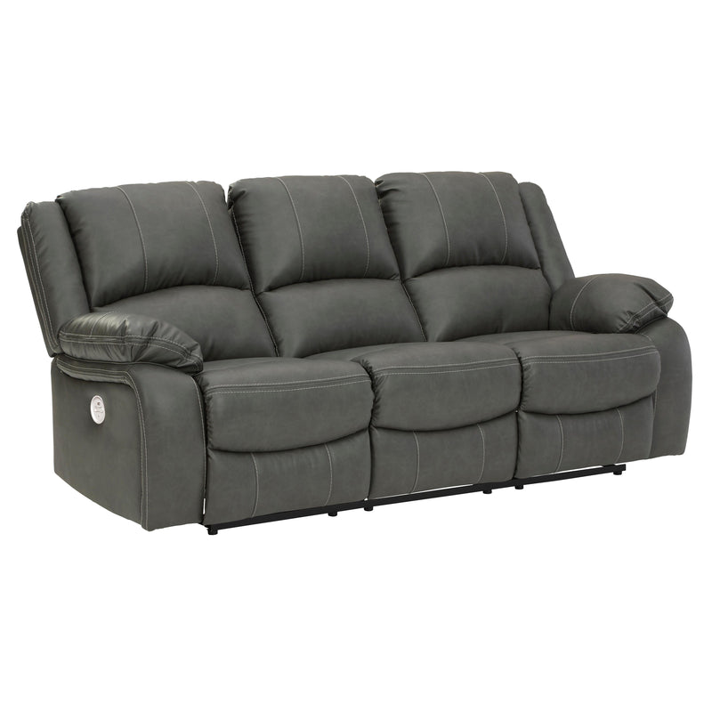 Signature Design by Ashley Calderwell Power Reclining Leather Look Sofa 7710387 IMAGE 2