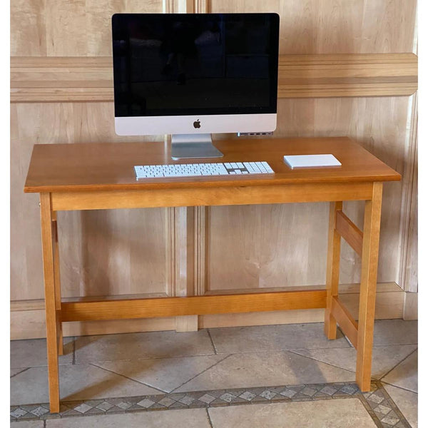 Innovations Office Desks Desks Single Desk - Pecan IMAGE 1