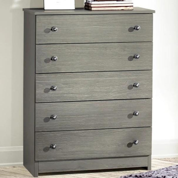 Innovations 5-Drawer Chest Five Drawer Chest - Grey IMAGE 1
