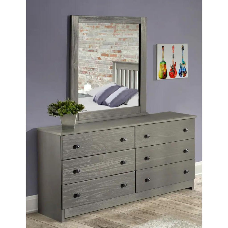 Innovations 6-Drawer Dresser Double Dresser - Grey IMAGE 2